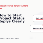 How to Start Project Status Replys Clearly