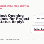 Best Opening Lines for Project Status Replys