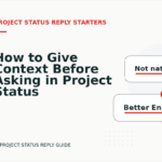 How to Give Context Before Asking in Project Status Reply English