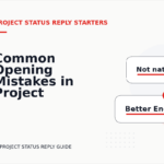 Common Opening Mistakes in Project Status Replys
