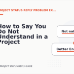 How to Say You Do Not Understand in a Project Status Reply