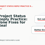 Project Status Reply Practice: Tone Fixes for Real Situations