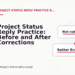 Project Status Reply Practice: Before and After Corrections